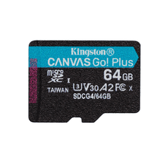Kingston SPOMINSKA KARTICA 64GB 4K microSD (2v1 MICRO-SDXC ) 200MB/s