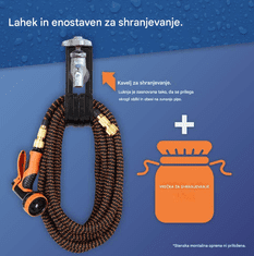 VonHaus raztegljiva cev, 15 m