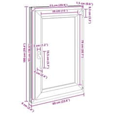 Vidaxl Kletno okno RISOR 60x100 cm vrtljivo-nagibno DIN desno antracitno
