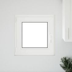 Vidaxl Kletno okno RISOR 50x50 cm vrtljivo-nagibno DIN levo belo