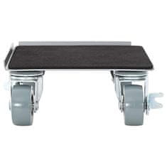 Vidaxl Pohištveni valjčki 4 kosi z dvigalom 13,5x13,5x6 cm jeklo 1300 kg