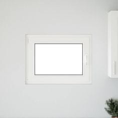 Vidaxl Kletno okno RISOR 80x70 cm vrtljivo-nagibno DIN levo belo