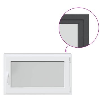 Vidaxl Kletno okno RISOR 100x70 cm vrtljivo-nagibno DIN desno antracitno