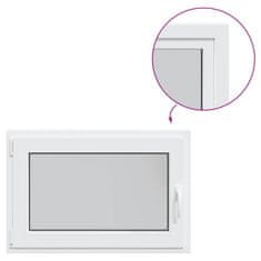 Vidaxl Kletno okno RISOR 90x70 cm vrtljivo-nagibno DIN levo belo