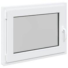 Vidaxl Kletno okno RISOR 80x70 cm vrtljivo-nagibno DIN levo belo
