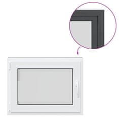 Vidaxl Kletno okno RISOR 80x60 cm vrtljivo-nagibno DIN levo antracitno