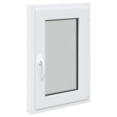 Vidaxl Kletno okno RISOR 50x75 cm vrtljivo-nagibno DIN desno belo