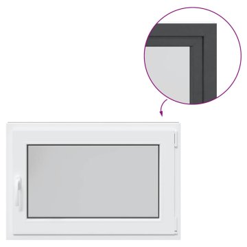 Vidaxl Kletno okno RISOR 90x50 cm vrtljivo-nagibno DIN desno antracitno