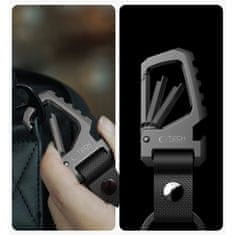 Tech-protect Slidelock karabin za ključe, siv