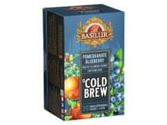 Basilur BASILUR Cold Brew - Sadni čaj brez kofeina z okusom granatnega jabolka in borovnic, hladen čaj v vrečkah 20 x 2 g x1