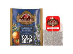 Basilur BASILUR Cold Brew - Sadni čaj brez kofeina z okusom granatnega jabolka in borovnic, hladen čaj v vrečkah 20 x 2 g x1