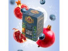 Basilur BASILUR Cold Brew - Sadni čaj brez kofeina z okusom granatnega jabolka in borovnic, hladen čaj v vrečkah 20 x 2 g x1