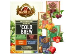Basilur BASILUR Cold Brew - Komplet 4 sadnih okusov, hladen čaj brez kofeina v vrečkah 20 x 2 g x1