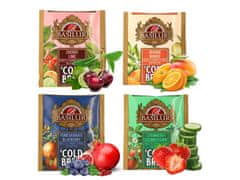 Basilur BASILUR Cold Brew - Komplet 4 sadnih okusov, hladen čaj brez kofeina v vrečkah 20 x 2 g x1