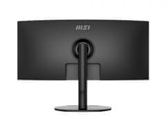 MSI Modern MD342CQP monitor, UWQHD, VA, 120 Hz, ukrivljen, črn
