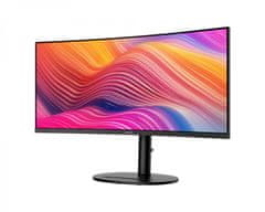 MSI Modern MD342CQP monitor, UWQHD, VA, 120 Hz, ukrivljen, črn