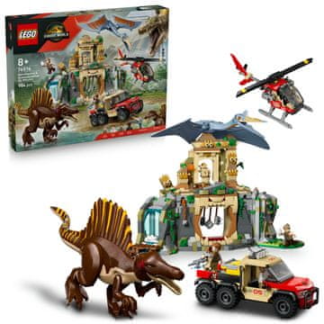 LEGO Jurassic World 76976 Po zraku po spinozavra in quetzalcoatlusa