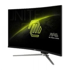 MSI MAG 325CQRXF E2 monitor, WQHD, VA, 240 Hz, ukrivljen, črn
