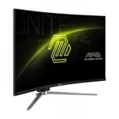 MSI MAG 325CQRXF E2 monitor, WQHD, VA, 240 Hz, ukrivljen, črn