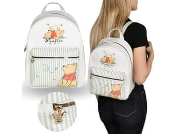 Disney DISNEY Medvedek Pu Damski USNJENI nahrbtnik, mestni nahrbtnik, MLADINSKI nahrbtnik 32x19x26cm
