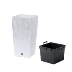 Prosperplast Embalaža RATO SQUARE 26,5x26,5x50cm, 11/26,6l, BELA (S449)