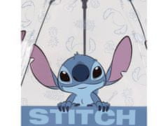 Disney Disney Stitch Otroški prozorni AVTOMATSKI dežnik, ZLOŽLJIV dežnik za otroka 