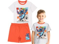 Disney DISNEY Stitch Fantovska BOMBAŽNA DVODELNA pižama za poletje s kratkimi rokavi 100 % BOMBAŽ 98cm