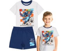 Disney DISNEY Stitch Fantovska BOMBAŽNA DVODELNA pižama ZA POLETJE s kratkimi rokavi 100 % BOMBAŽ 104cm