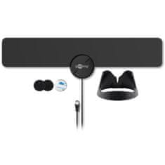 Goobay DVB-T2 FULL HD LTE/4G filter - aktivna ultraploska notranja TV antena