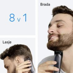 Braun AIO3540 8v1 urejevalnik za obraz in telo