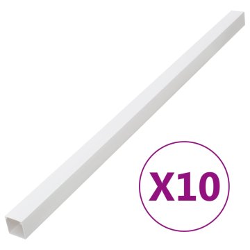 Vidaxl Kabelska cev 60x60 mm 10 m PVC