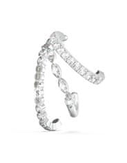 Guess Originalni enojni bleščeči uhan Crazy Earnings JUBE03296JWRHT