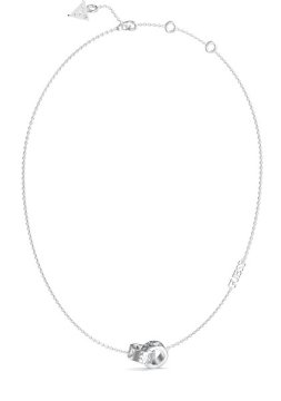Guess Elegantna jeklena ogrlica 4G Forever JUBN03281JWRHT/U