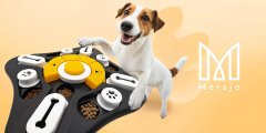 Mersjo Interaktivna vonjalna igrača za pse, izobraževalna podloga za priboljške, SMART DOG