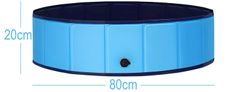 Mersjo Vrtni bazen za pse in otroke idealen za vrtno teraso DEXTER 80x20cm