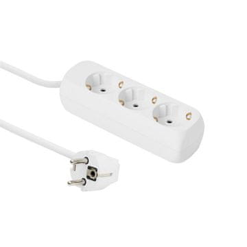 MicroConnect Razdelilnik 3 vtičnice, 1,8m bel