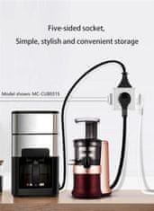 MicroConnect Razdelilnik PowerCube, 4 vtičnice 2 USB-A, 1,5m kabel, bel