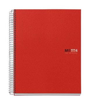 Miquelrius Zvezek A7, karo, 100-listni, 70g, rdeč ORIGINAL 4