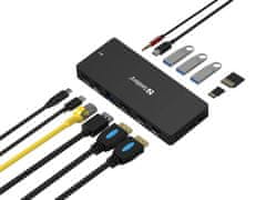 Sandberg USB-C hub razdelilnik Pro, 13-v-1