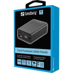 Sandberg Baterija Powerbank 20.000 Travel, 65W