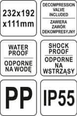 shumee KOVČEK ZA ORODJE HERMET 232*192*111 MM - YT-08900