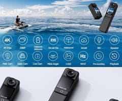SJCAM C300 športna kamera, 4K UHD, 6-Axis stabilizacija, Dual WIFI, bela