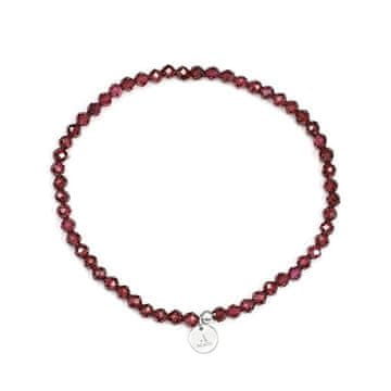 Ujemajoča se zapestnica z granatnimi perlicami POL-B11/17G