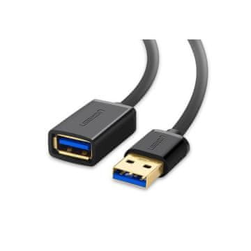 Ugreen USB 3.0 podaljšek (M na Ž) črn 1.5 m - polybag