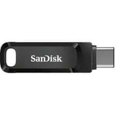 SanDisk 256GB Ultra Dual Drive Go USB-C/A 3.2 USB ključ (črn)
