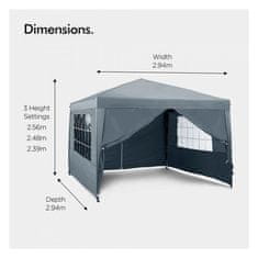VonHaus Pop Up paviljon 3x3m