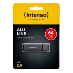 Intenso 64GB Alu Line USB 2.0 spominski ključek - Antracit