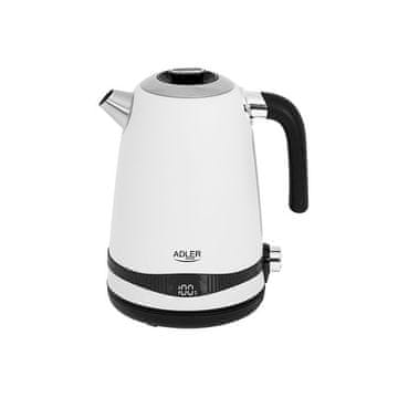 Adler Grelnik vode 1,7L z LCD zaslonom/nastavitev temperature bel AD1295w