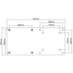 IcyBox Icy Box IB-MSA103-VM VESA nosilec za Intel NUC računalnike 75x75 in 100x100mm