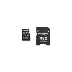 64GB High Speed microSDHC/XC V10 UHS-I U1+adapter